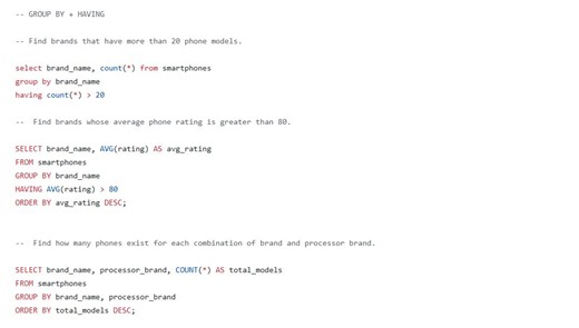 SQL Group By Having: Data Aggregation Filtering | Piyush Verma posted on the topic | LinkedIn