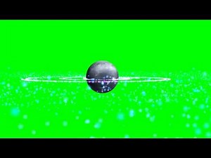 planet with plasma explosion - with green screen template - green screen effects - free use