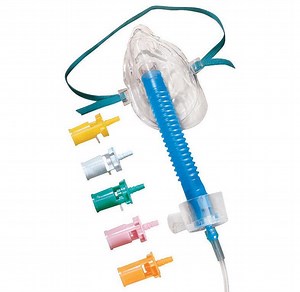 [Hot Item] Hyperbaric Medical Disposable PVC 7 Color Modules Adjustable Oxygen Venturi Mask
