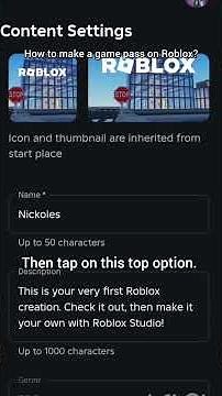 How to create a game pass on Roblox?