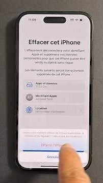 Comment réinitialiser et éffacer un iPhone et tout remettre à zéro #shorts