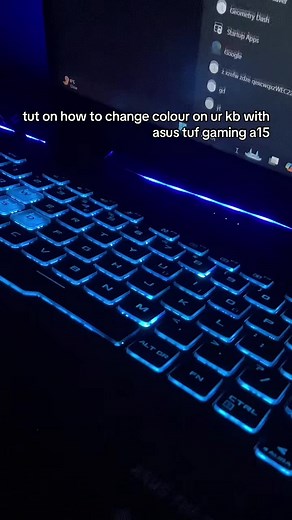 ASUS TUF Gaming A15 Keyboard Color Customization