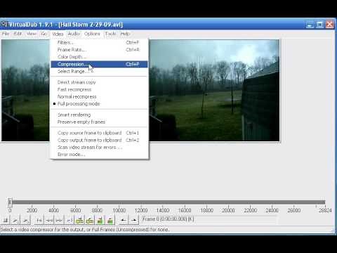How to Compress Video Using VirtualDub