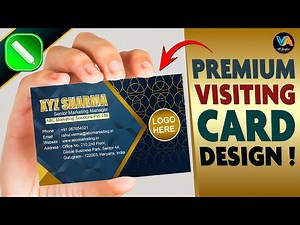 Premium Visiting Card Design in CorelDRAW | Professional Business Card Design Tutorial