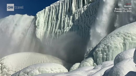 Visitors to the New York side of the Niagara Falls enjoyed majestic views of the falls encrusted in ice and under a rainbow https://cnn.it/3kQZTG1 | CNN