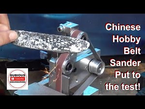 DuB-EnG: Chinese Mini Hobby Beltsander review and test! Making a knife! Instagram Facebook eBay ads