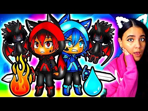🔥🌊 The Elemental Brothers 🔥🌊 Gacha Life Mini Movie Fantasy Story Reaction