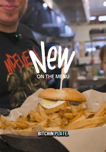 NEW ON THE MENU! Breakfast Burger with hand cut fries $18. Available 7 days a week, from 7am-2pm. 110 S Tower Ave, Centralia, WA. #breakfastideas #breakfastburger #burgertok