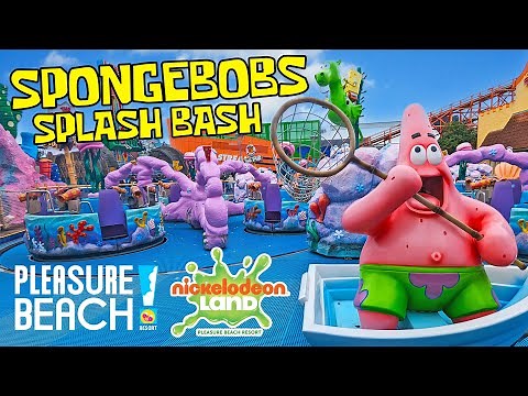 SpongeBob's Splash Bash in Nickelodeon Land at Blackpool Pleasure Beach (July 2024) [4K]