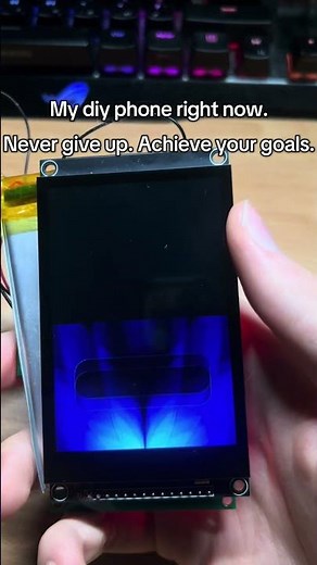 Don’t give up and achieve your goals #diy #arduino #motivation #techtok #diyphone #esp32