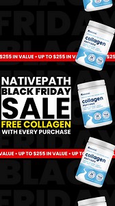 ✨ BLACK FRIDAY SALE! FREE COLLAGEN ON ALL ORDERS! ✨ Join thousands of people who are restoring their skin, hair, nails, bones & joints. Discover NativePath Grass-Fed Collagen: one scoop a day has been shown to reduce wrinkles, ease joint pain, strengthen hair and nails, support bone density, and more. See the difference for yourself! Try it risk-free with the NativePath 365-Day Money Back Guarantee. | NativePath | Facebook