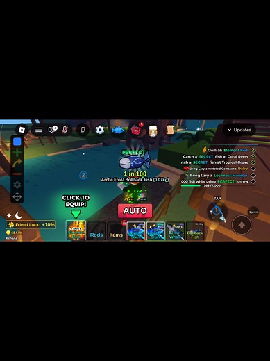 Settingan Auto Clicker Perfect dalam Fish It