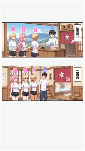 Public Bathhouse 🥵🥵 #manhwa #shorts