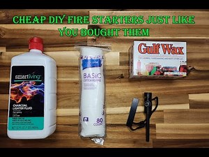 DIY Cheap fire starters - easy to make - start wet or dry #firestarters #bushcraft #campfire #fire