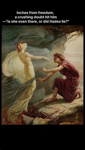 Orpheus Leading Eurydice from the underworld by JEAN BAPTISTE CAMILLE COROT