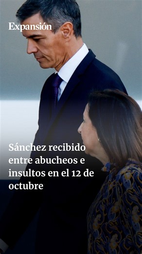 Abucheos e insultos a Pedro Sánchez a su llegada al desfile del 12 de octubre