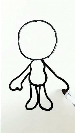 How to Draw Cute Character Body#drawing#art#viral
