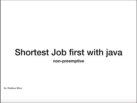 sjf with java