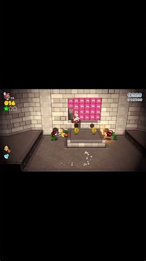 World 2-3 Shadow-Play Alley Green Stars & Stamp - Super Mario 3D World