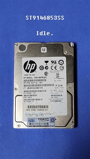 Seagate Savvio 15K.3 ST9146853SS (HP OEM) Spinup/Spindown | #harddrivesounds