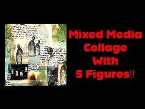 Mixed Media Collage With 5 Figures!! #artdemo #painting #collage #art #mixedmedia #contemporaryart
