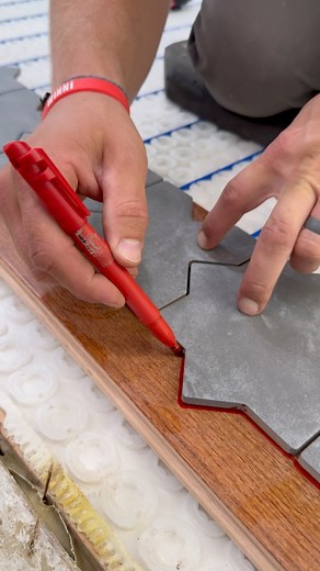 Cool Tile To Wood Transition! #construction #homerenovation #realestate #design #interiordesign #diy #tools #fblifestyle | Misha Panchishak