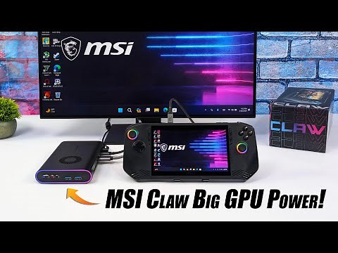 The New MSI Claw Is Actually A FAST Gaming PC When You Add A Powerful eGPU