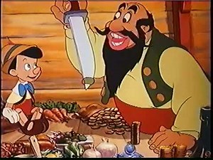 Pinocchio 1940 Dinner Scene