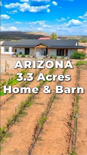 3.3 Acres of ARIZONA Land for Sale with Home & Barn near Sedona, AZ • LANDIO