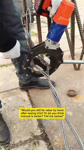 This Rebar Tying Machine Saves Hours of Manual Work!