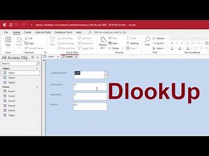 How to Search Data in Microsoft Access Using Combo Box & DLookup (No Errors!)