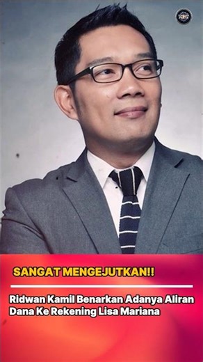 MENGEJUTKAN, Ridwan Kamil Akui Ada Aliran Dana Ke Lisa Mariana #shorts