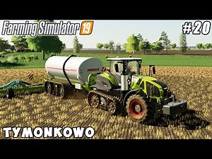 Harvesting straw pellets, new slurry tank, sowing carrots | Tymonkowo | Farming simulator 19 | #20