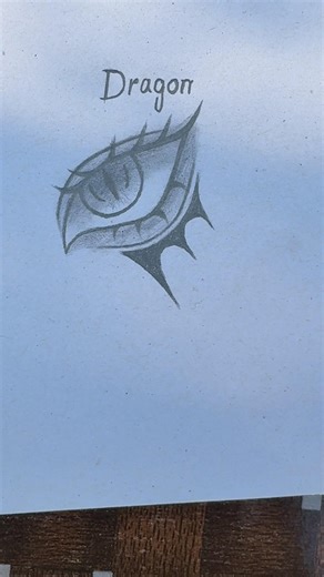 How to draw Dragon Eye Tutorial✏️ #tutorial #howtodraw #drawing #eyes #dragon #art