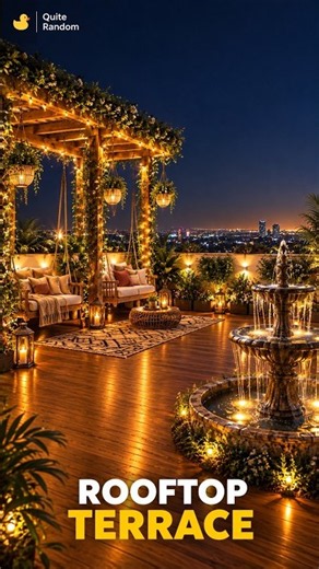 Turned a Boring Rooftop Into a Luxury Garden Retreat 🌿✨ | Quite Random
