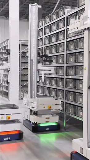 Ecommerce warehouse run by AI robots #robotics #ai