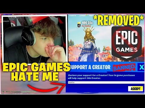 CLIX Deeply Heartbroken After EPIC GAMES Removed His SUPPORT A CREATOR CODE & REVEALS The Truth...