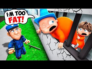 Escaping Roblox PRISON LIFE with my Family!