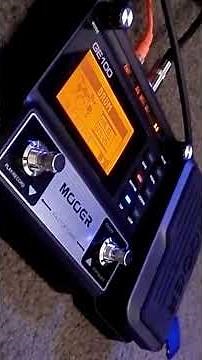 The HUGE screen’d Mooer GE-100 multi effects system impresses.