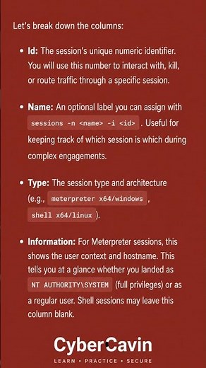 Metasploit Sessions: Understanding Session Details Like a Pro