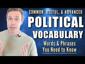 POLITICAL VOCABULARY 🇺🇸 Advanced Words & Phrases You Should Know
