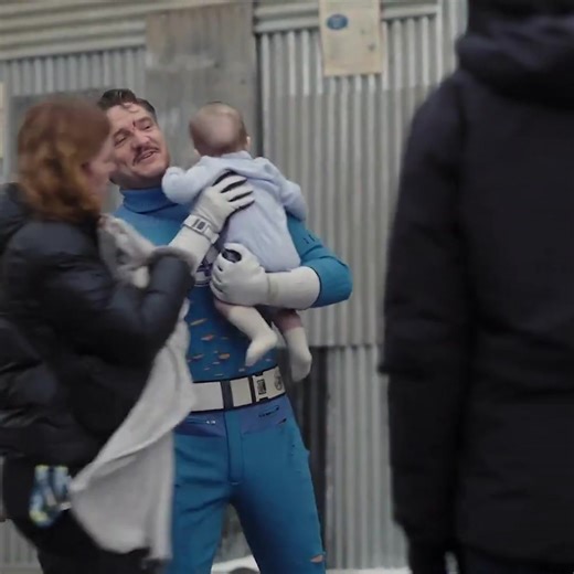 11K views · 237 reactions | Pedro Pascal with Baby Franklin actress Ada Scott on the set of 'Fantastic Four' | Culture Crave | Facebook
