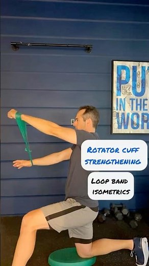 Loop Band Isometrics for Rotator Cuff & Scapular Strength | Shoulder Stability Workout