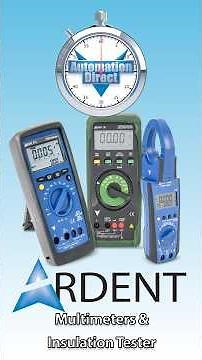 Ardent Multimeters & Insulation Tester from AutomationDirect