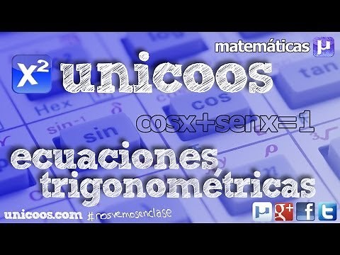 Trigonometric equation 04 BACCALAUREATE sinx+cosx=1