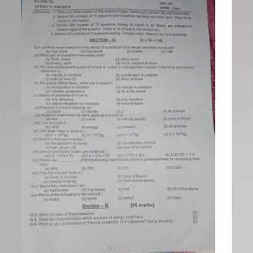 ICSE class 9 Physics model question paper for Half Yearly exam practice #exam #icse