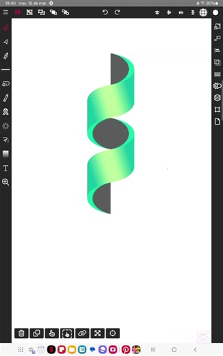 Creating a 3D Spiral with Vector Ink Design