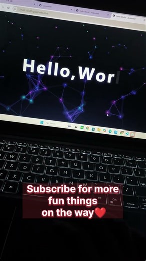 HTML CSS Animation Hello World #shorts #html #css
