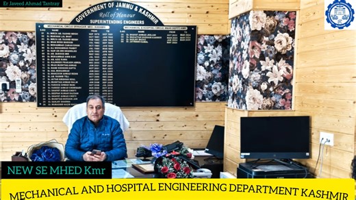 #highlights Congratulations and best wishes to Er Javeed Ahmad Tantray on assuming the charge of Superintending Engineer Mechanical & Hospital Circle Srinagar Kashmir. Wishing him success and excellence in all his future endeavors Javaid Tantray! #Leadership #Success #Kashmir | Mechanical & Hospital Engineering Department Kmr