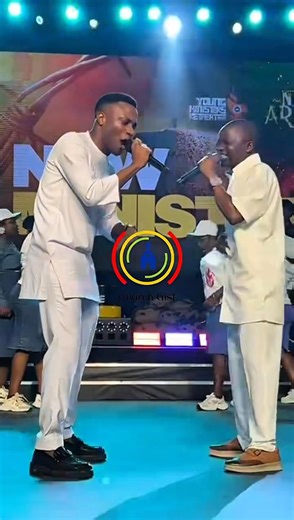 Crowd erupts as Minister BBO (Bakare Boluwatife Oluwatobi) mounts the stage with Minister Onijoba. Follow Church Gist for live coverage #P.DanielOlawande #YMR #TheNewArmy #27Dec25 #ChurchGist | Church Gist